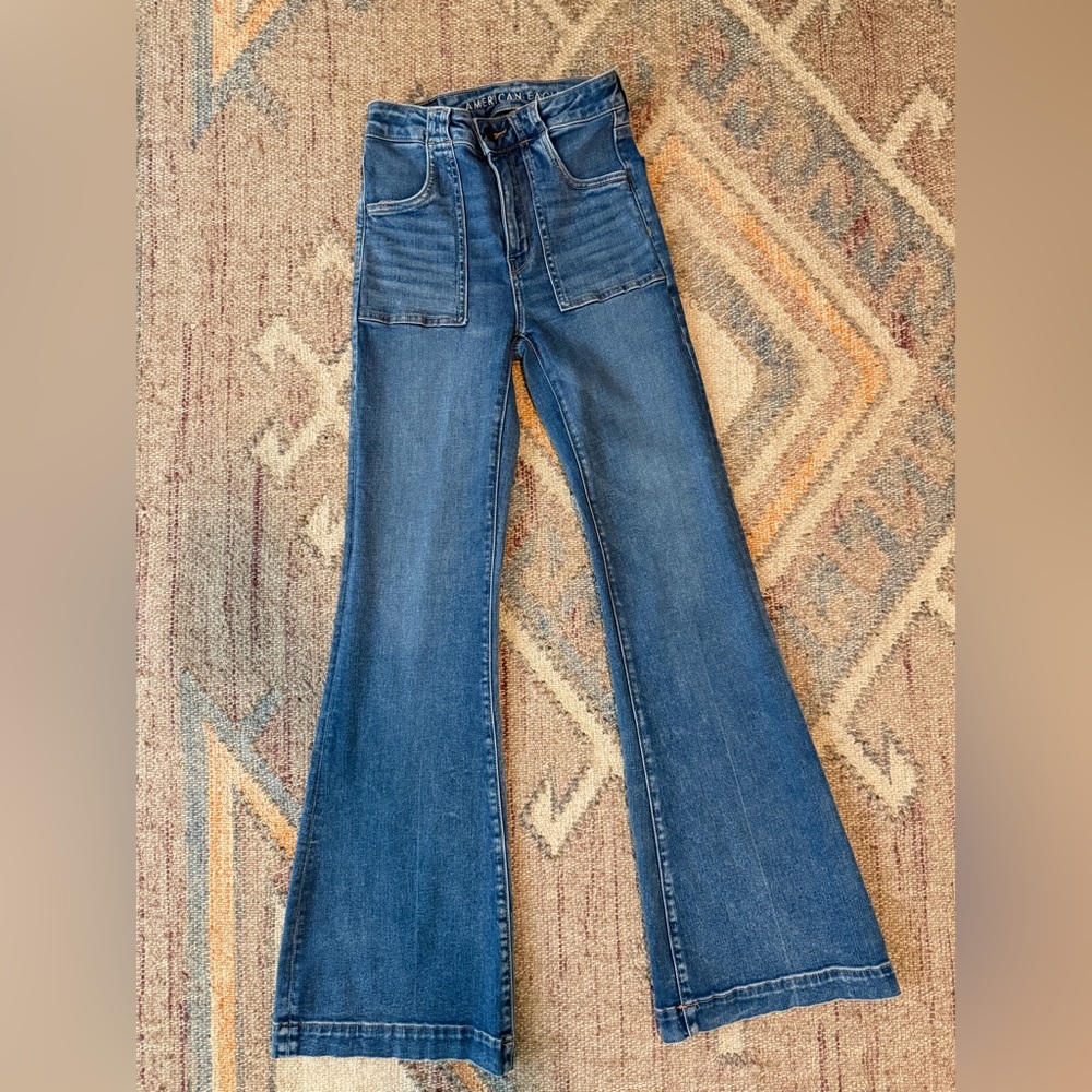 American Eagle Super High Rise Flare